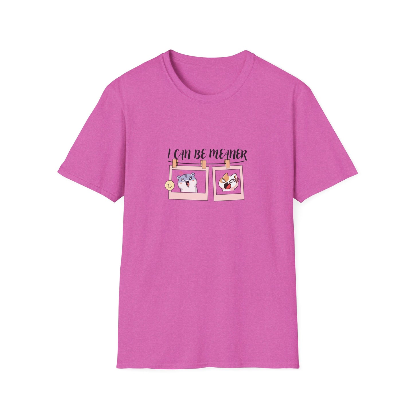 I Can Be Meaner Unisex Softstyle T-Shirt – Fun & Playful Graphic Tee for Casual Wear