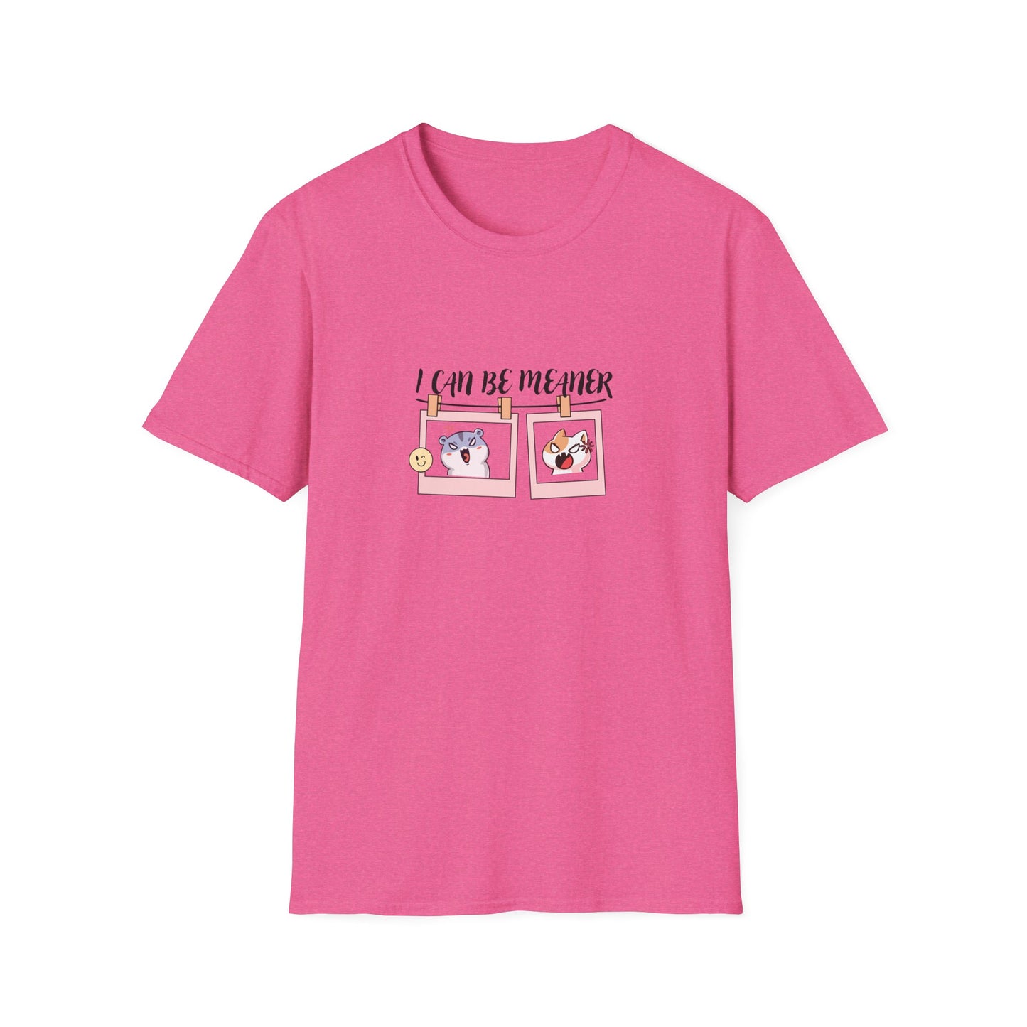 I Can Be Meaner Unisex Softstyle T-Shirt – Fun & Playful Graphic Tee for Casual Wear
