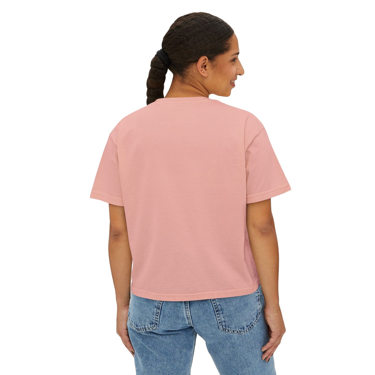 Glamping Mushrooms Boxy Tee - Cute & Comfy Women's Top