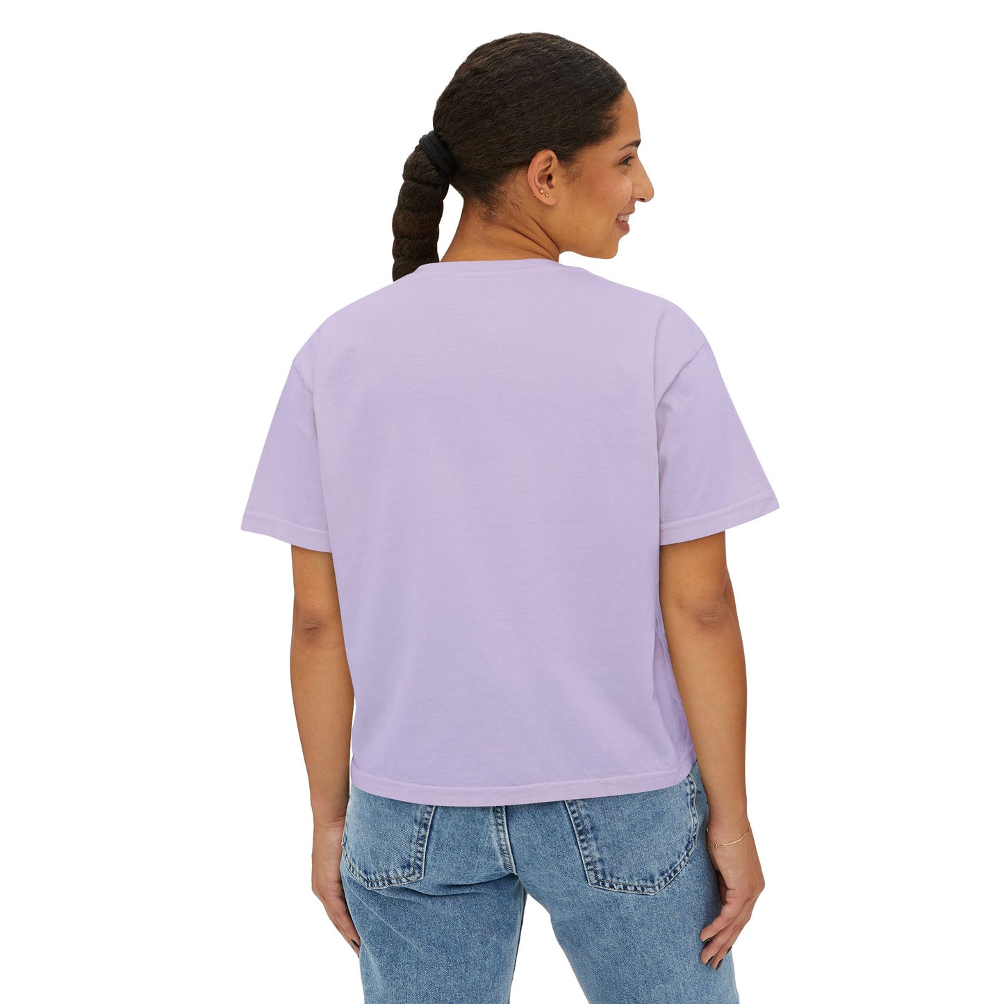 Glamping Mushrooms Boxy Tee - Cute & Comfy Women's Top