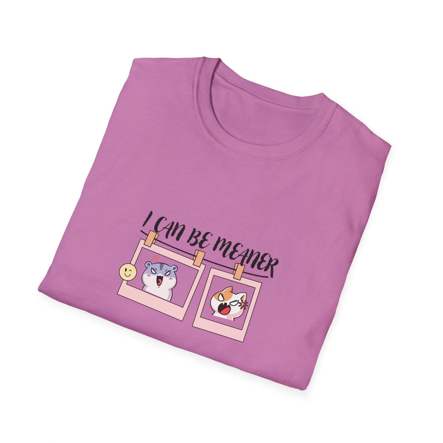 I Can Be Meaner Unisex Softstyle T-Shirt – Fun & Playful Graphic Tee for Casual Wear